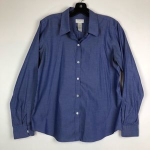 Liz Claiborne Long Sleeve Dress Button Shirt